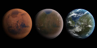 将一些原本不适宜居住的星球进行改造,使之转变为宜居环境,这一过程被称之为“地球化改造”